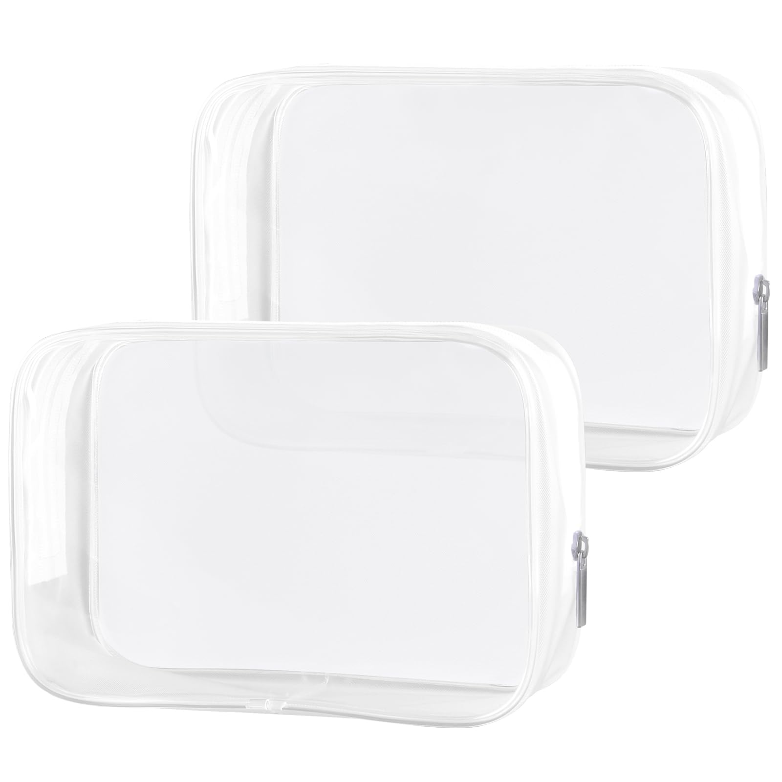 TSA Approved Clear Travel Toiletry Bag — 2 Pack