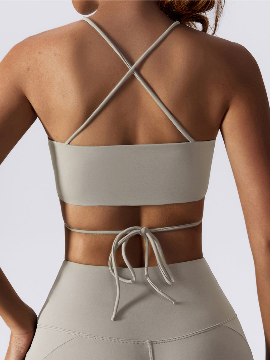 Women's Strappy Yoga Bra & High-Waisted Leggings Set — 2-Piece Activewear