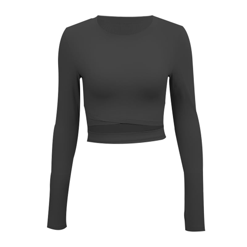 Tight-Fitting Navel-Baring Sports Yoga Gym Wear
