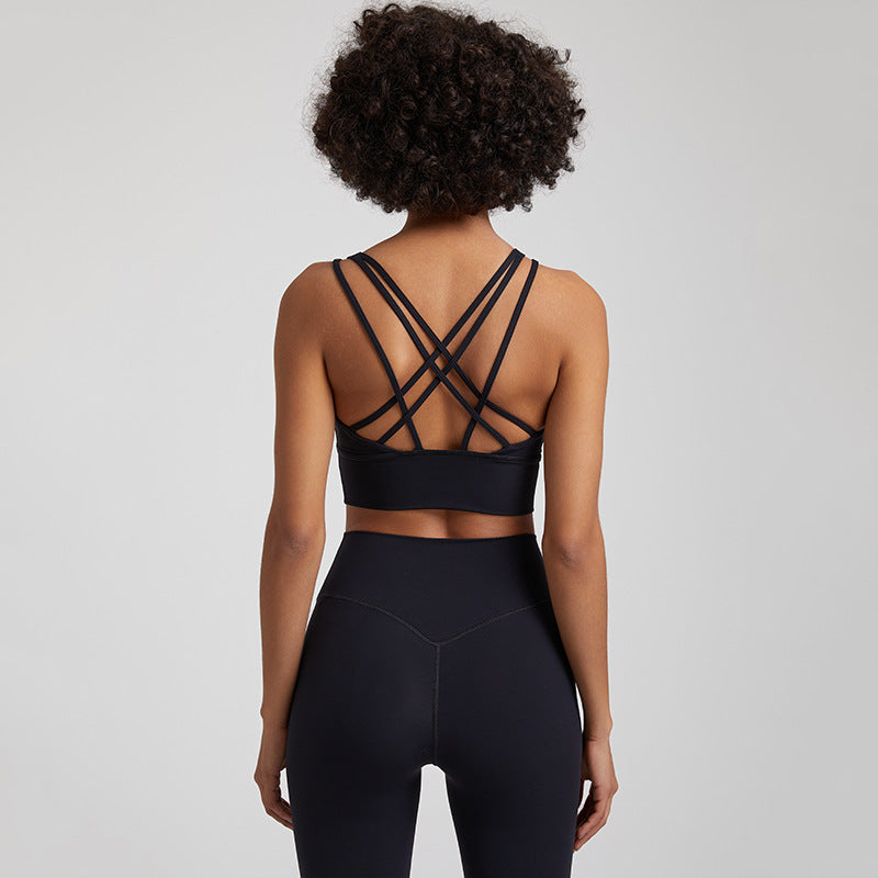 Shockproof Yoga Bra Vest for Women — Nude Feel, Quick-Dry
