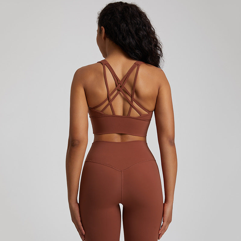Shockproof Yoga Bra Vest for Women — Nude Feel, Quick-Dry