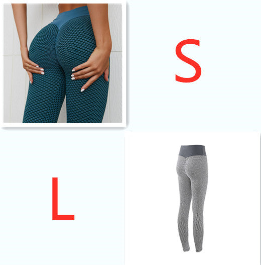 Plaid Seamless High Waist Breathable Gym Leggings