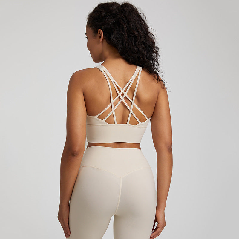 Shockproof Yoga Bra Vest for Women — Nude Feel, Quick-Dry