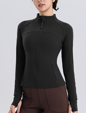 Women's Yoga Jacket — Lightweight Stretch Sports Coat for Activewear