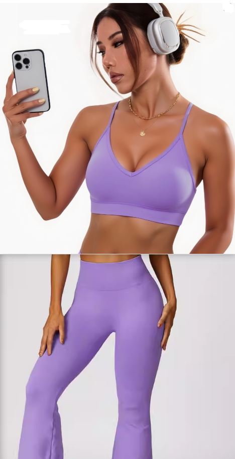Women's Seamless Yoga Set — 2-Piece Bra & Leggings or Long Sleeve & Pants