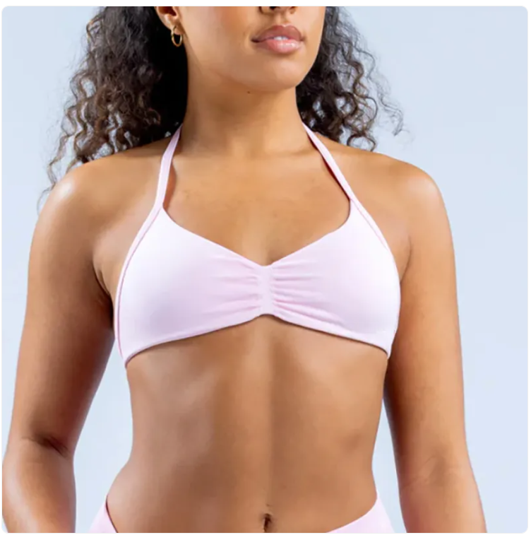 Women's Halter Back Sports Bra — Stylish & Supportive Gym Bra