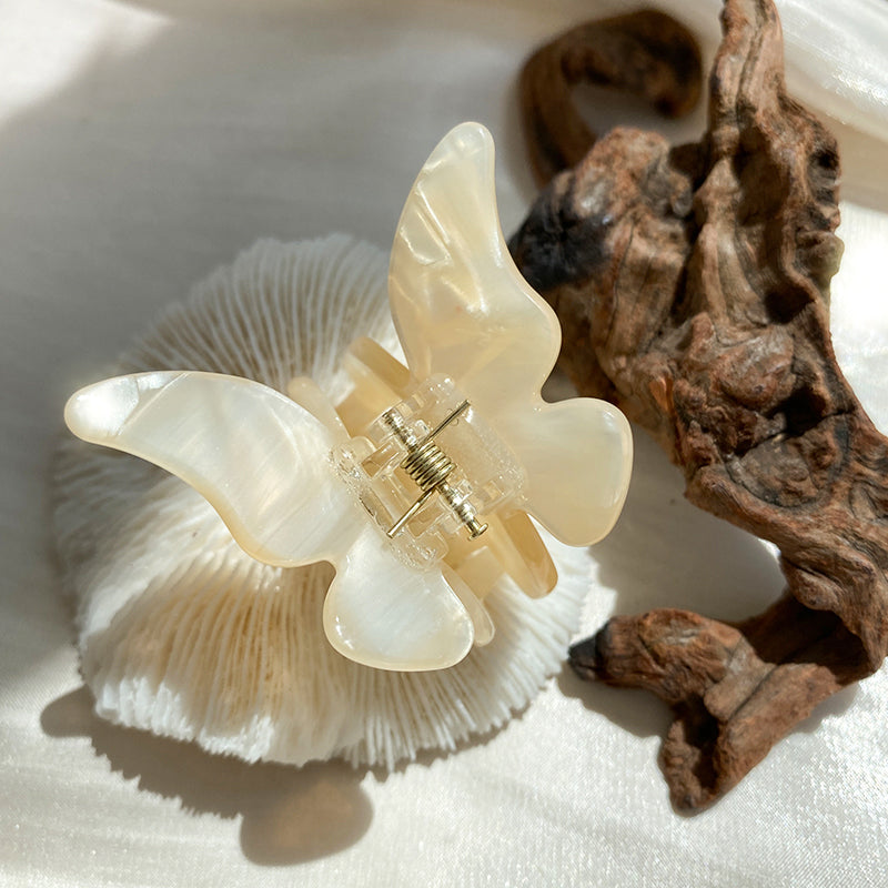 Vintage Japanese Butterfly Hair Clip in Mermaid Color