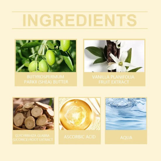 Vanilla Body Moisturiser — Nourishing Shea Butter & Vitamin E Cream (50g)