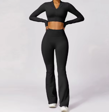 Women's Seamless Yoga Set — 2-Piece Bra & Leggings or Long Sleeve & Pants